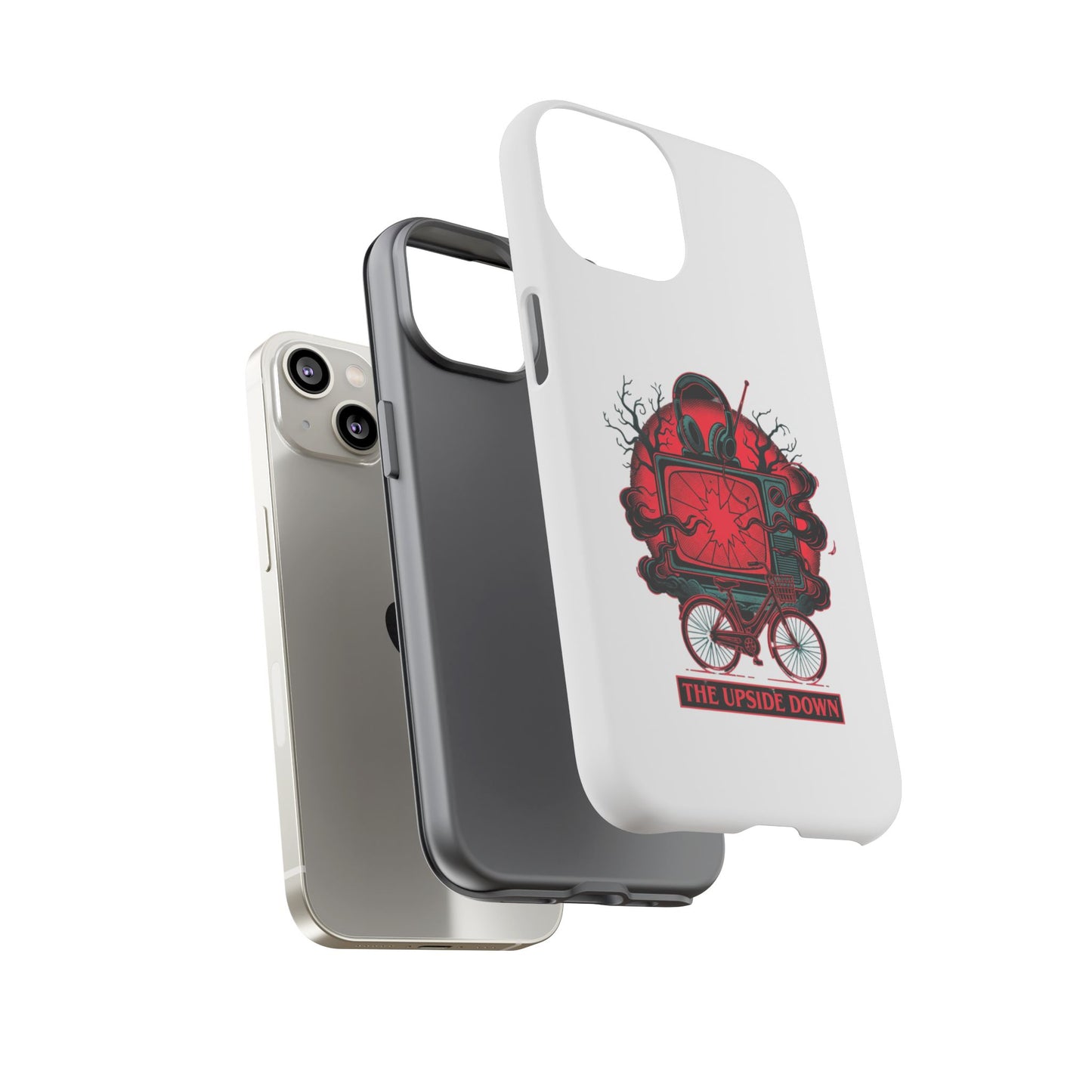 Phone Case — "The Upside Down" Retro Horror Scooter TV Design