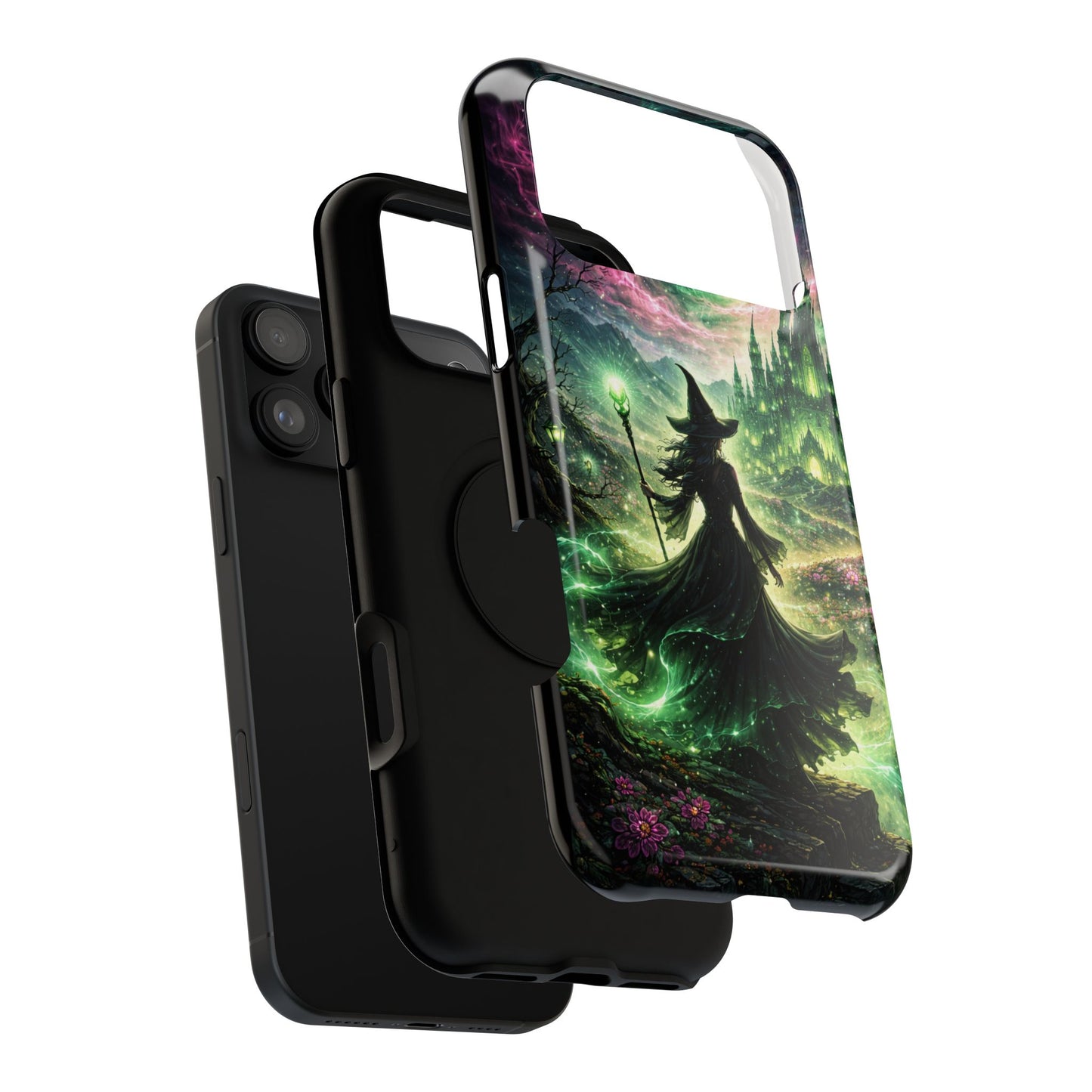Witchy Moonlight Phone Case — Impact-Resistant Magical Witch Design