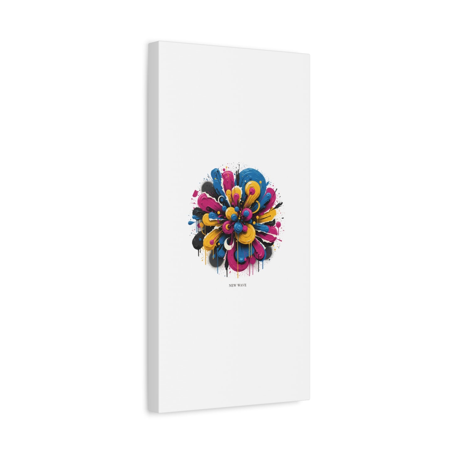 Painterly Abstract Floral Canvas, Matte Stretched Wall Art | Craft Maximalism