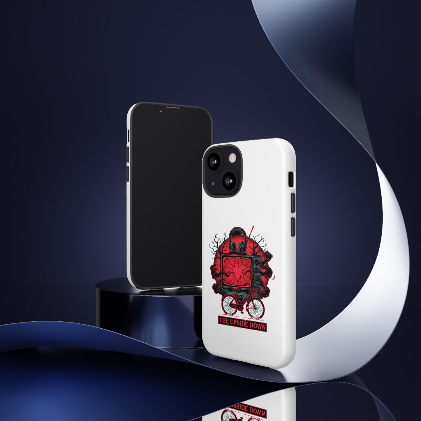 Phone Case — "The Upside Down" Retro Horror Scooter TV Design