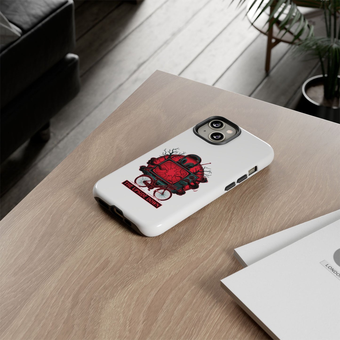 Phone Case — "The Upside Down" Retro Horror Scooter TV Design