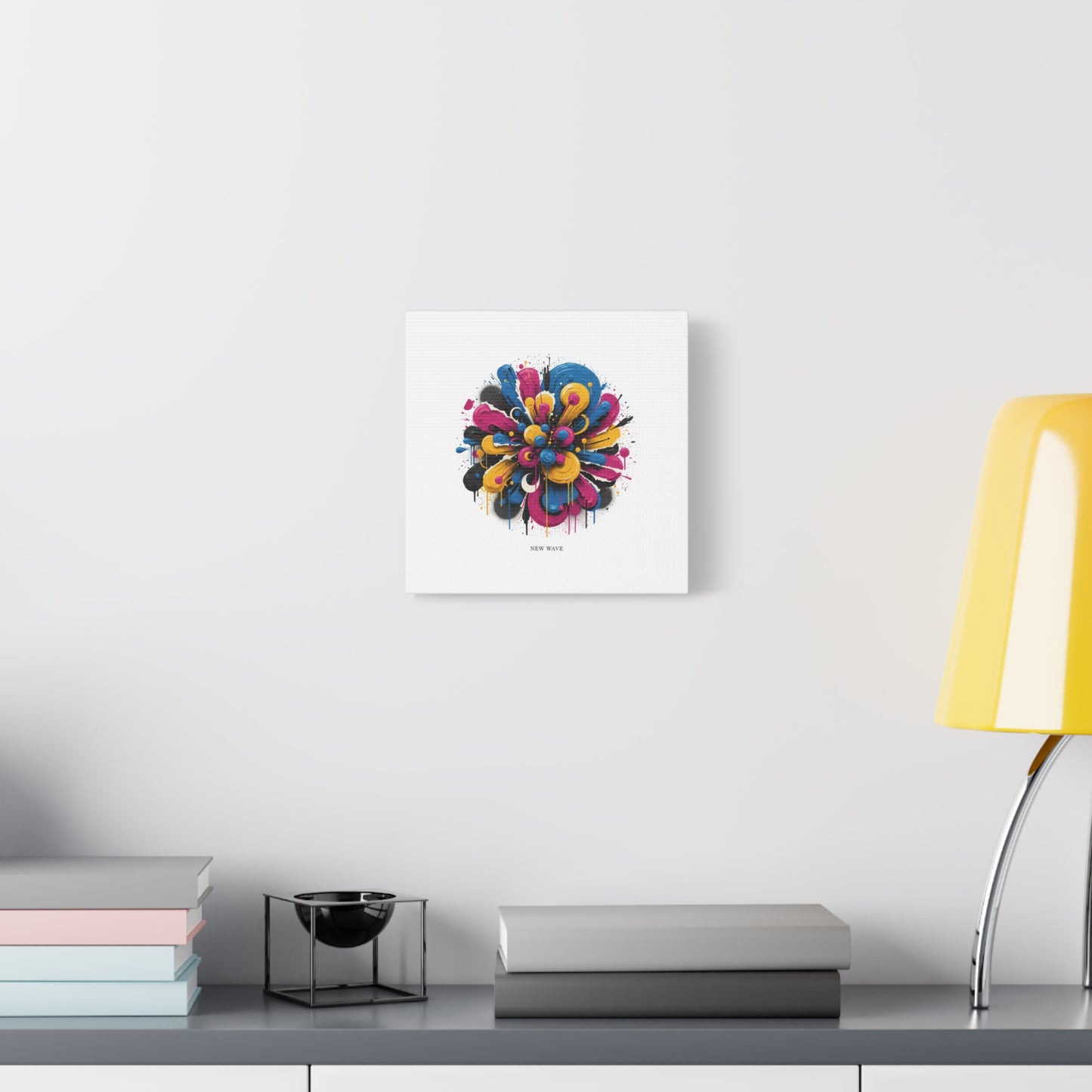 Painterly Abstract Floral Canvas, Matte Stretched Wall Art | Craft Maximalism