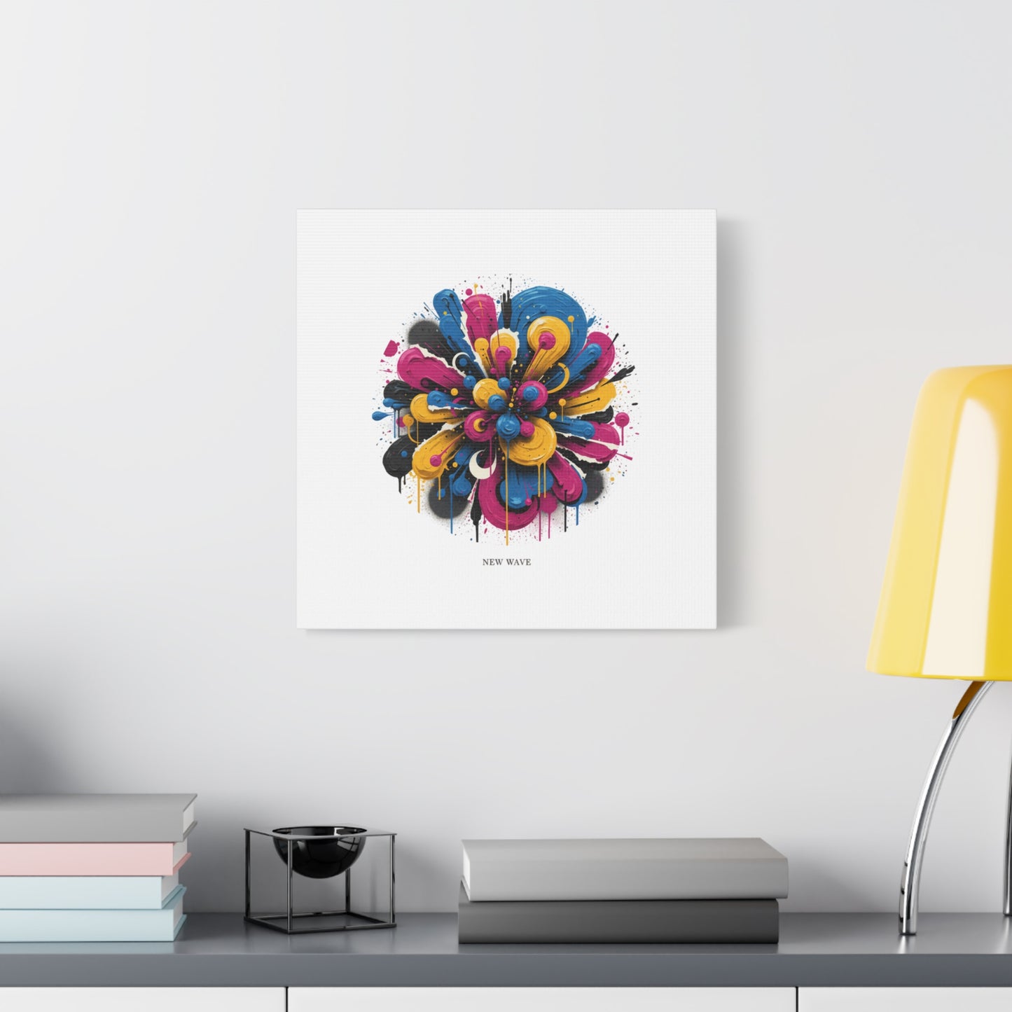 Painterly Abstract Floral Canvas, Matte Stretched Wall Art | Craft Maximalism