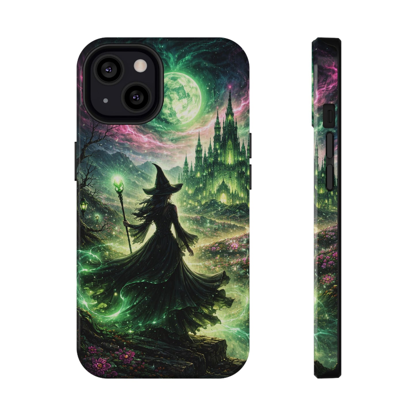 Witchy Moonlight Phone Case — Impact-Resistant Magical Witch Design