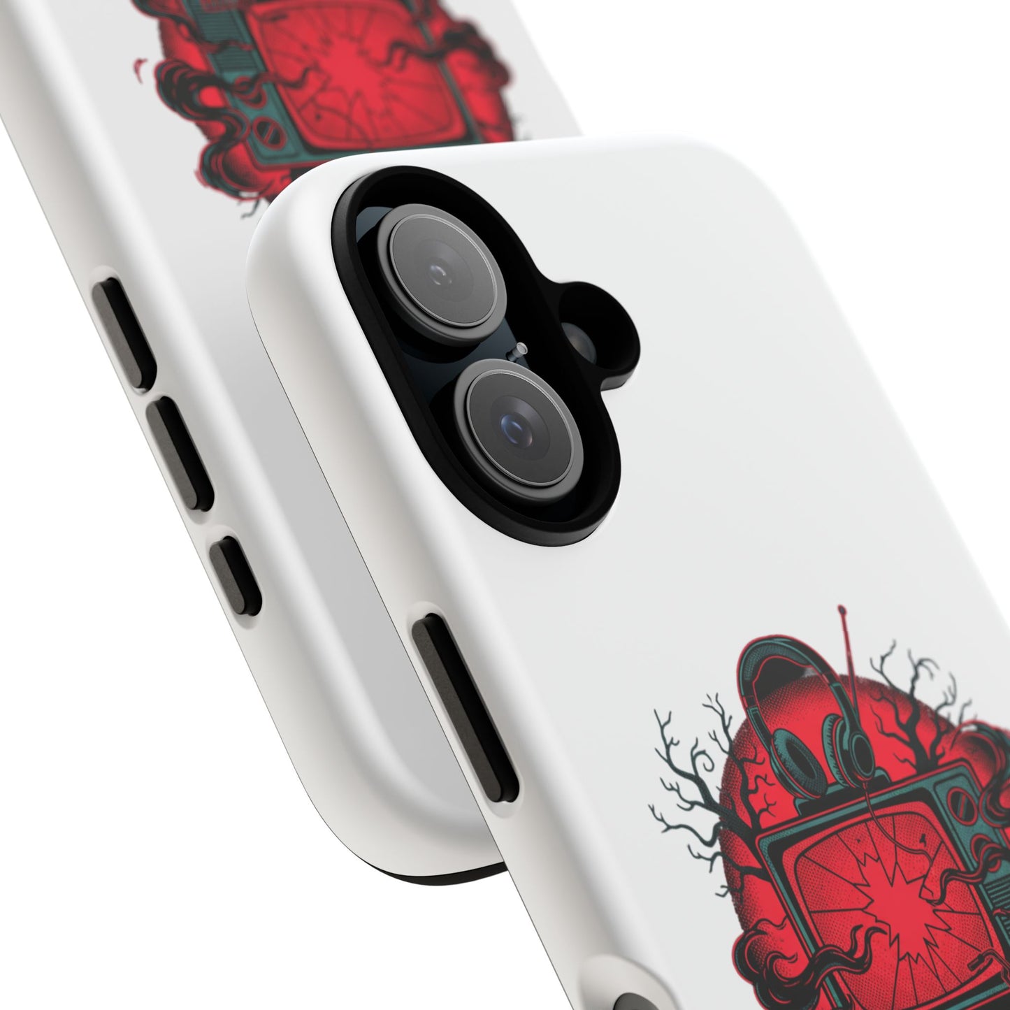 Phone Case — "The Upside Down" Retro Horror Scooter TV Design