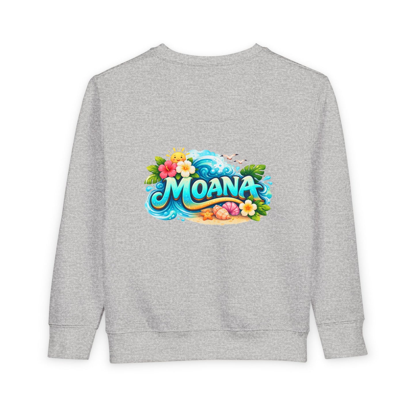 Toddler Sweatshirt — Cute Island Girl Ocean Graphic Pullover