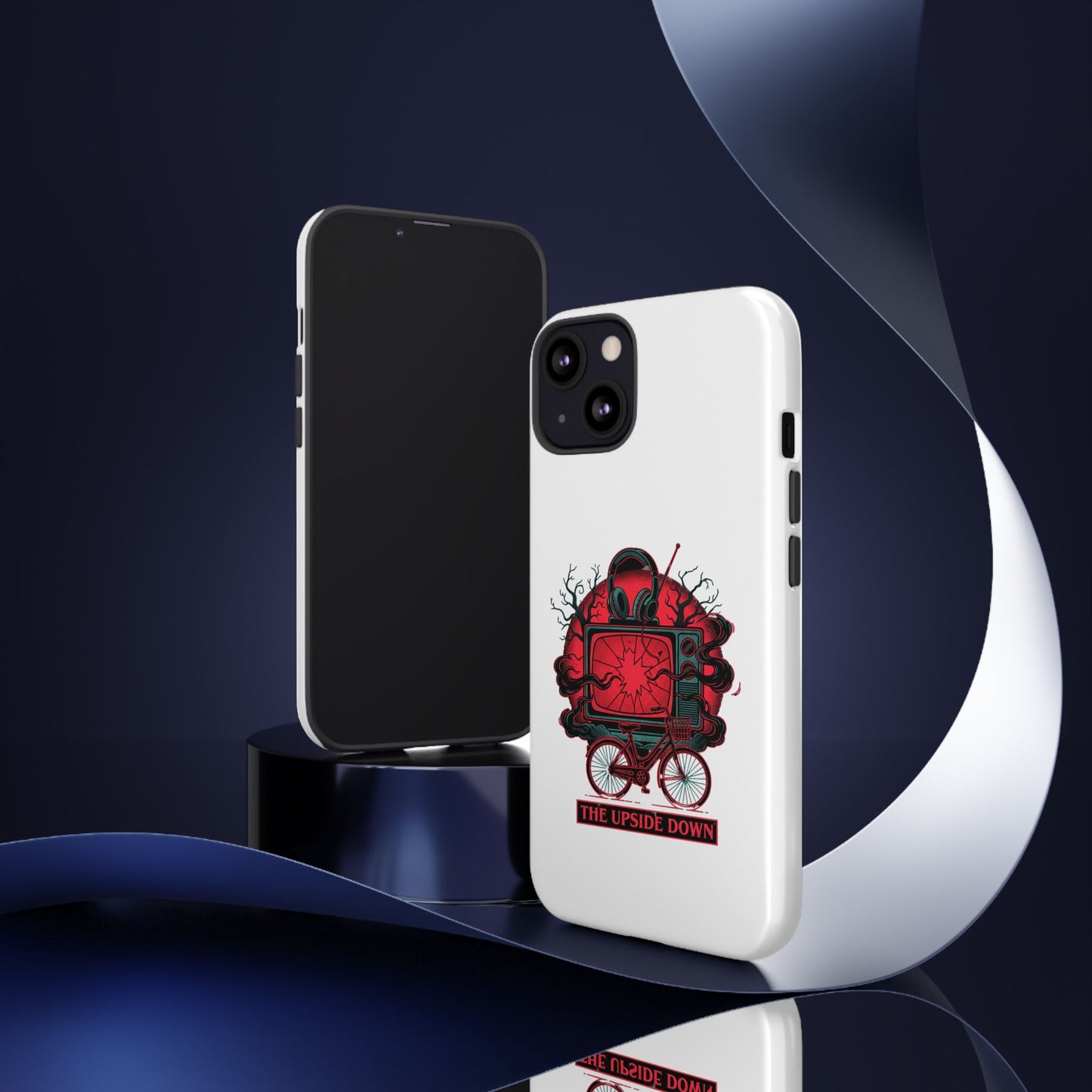 Phone Case — "The Upside Down" Retro Horror Scooter TV Design