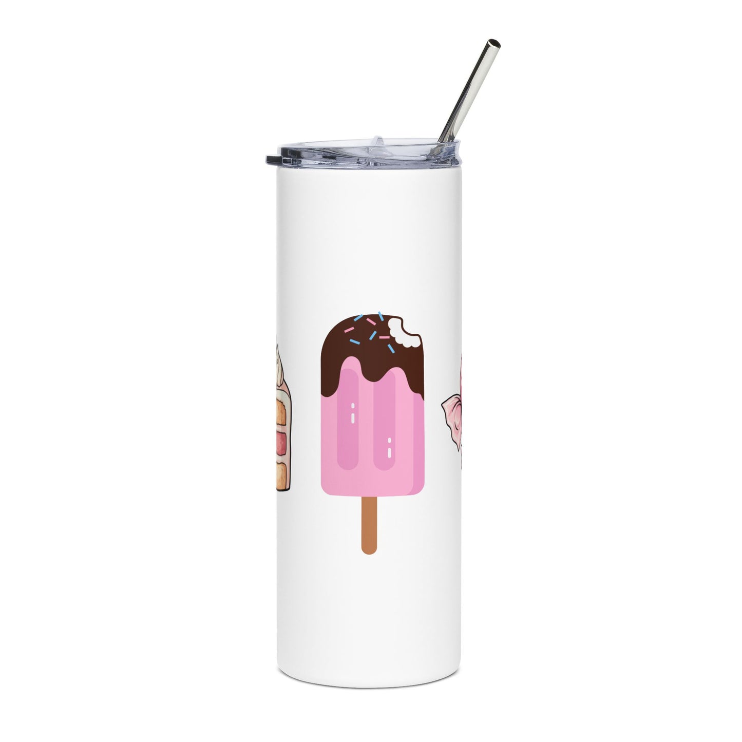 20oz Dessert Stainless Steel Tumbler — Cute Ice Cream & Cake Travel Cup