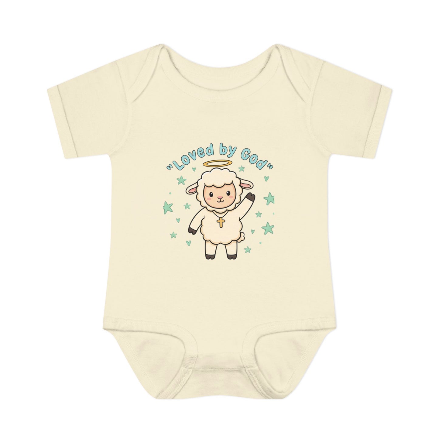 Loved by God Lamb Infant Bodysuit