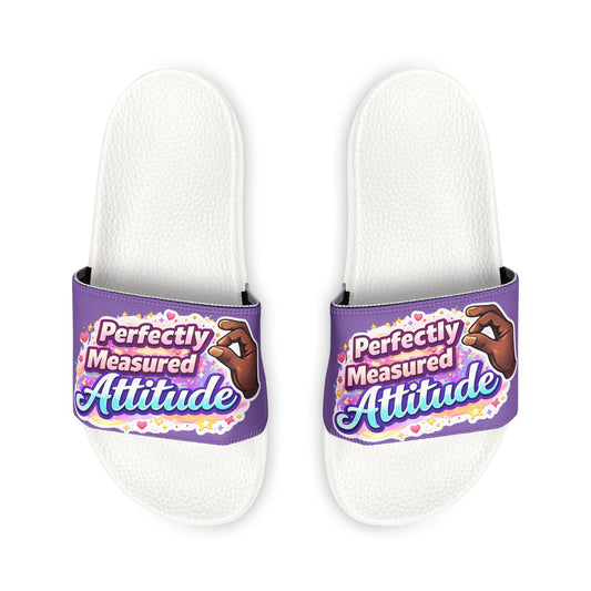 Women's Slide Sandals — "Perfectly Measured Attitude" Removable-Strap Slides