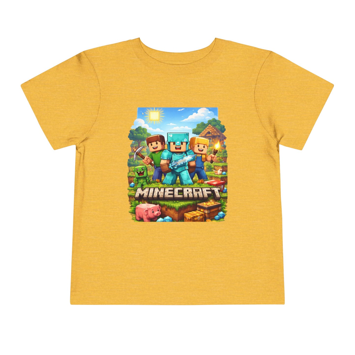 Toddler Short Sleeve Tee- “Minecraft themed”