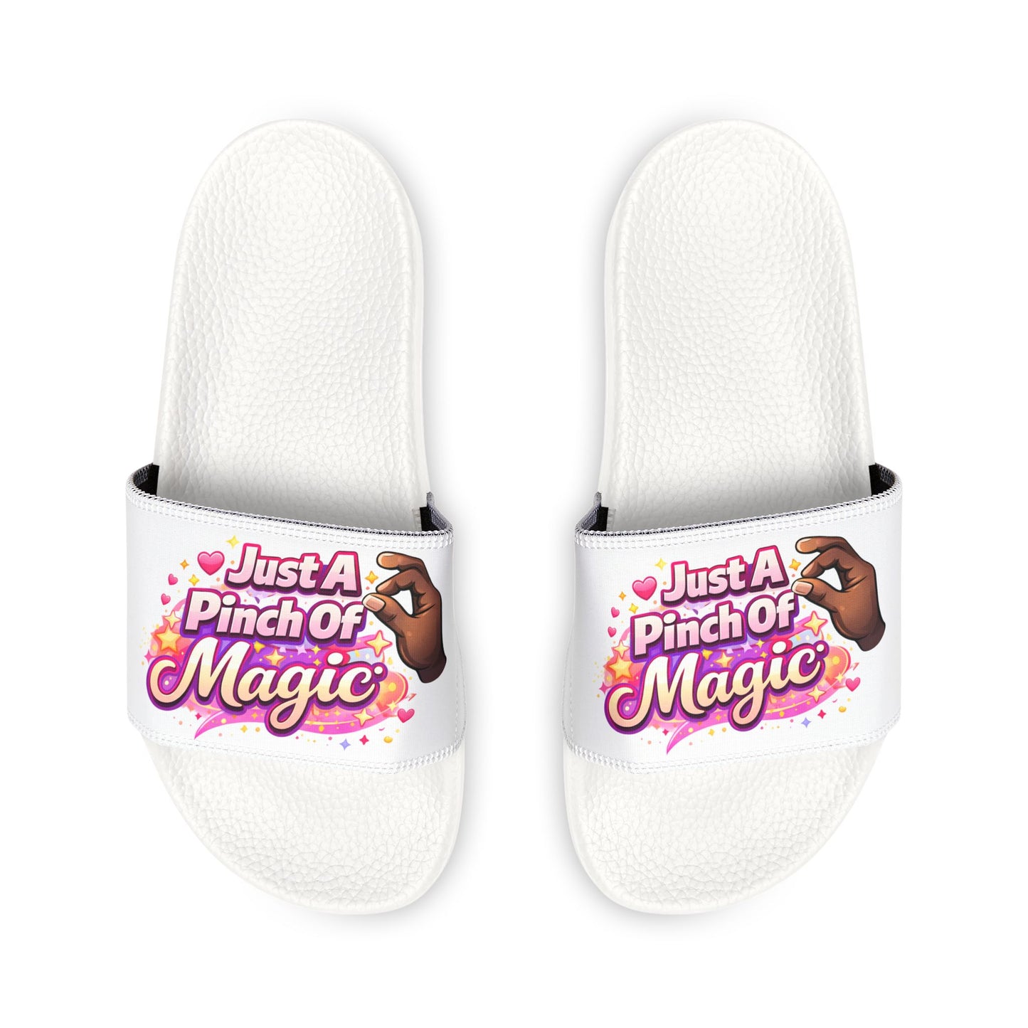 Women's Slide Sandals — "Just a Pinch of Magic" Removable-Strap Slides