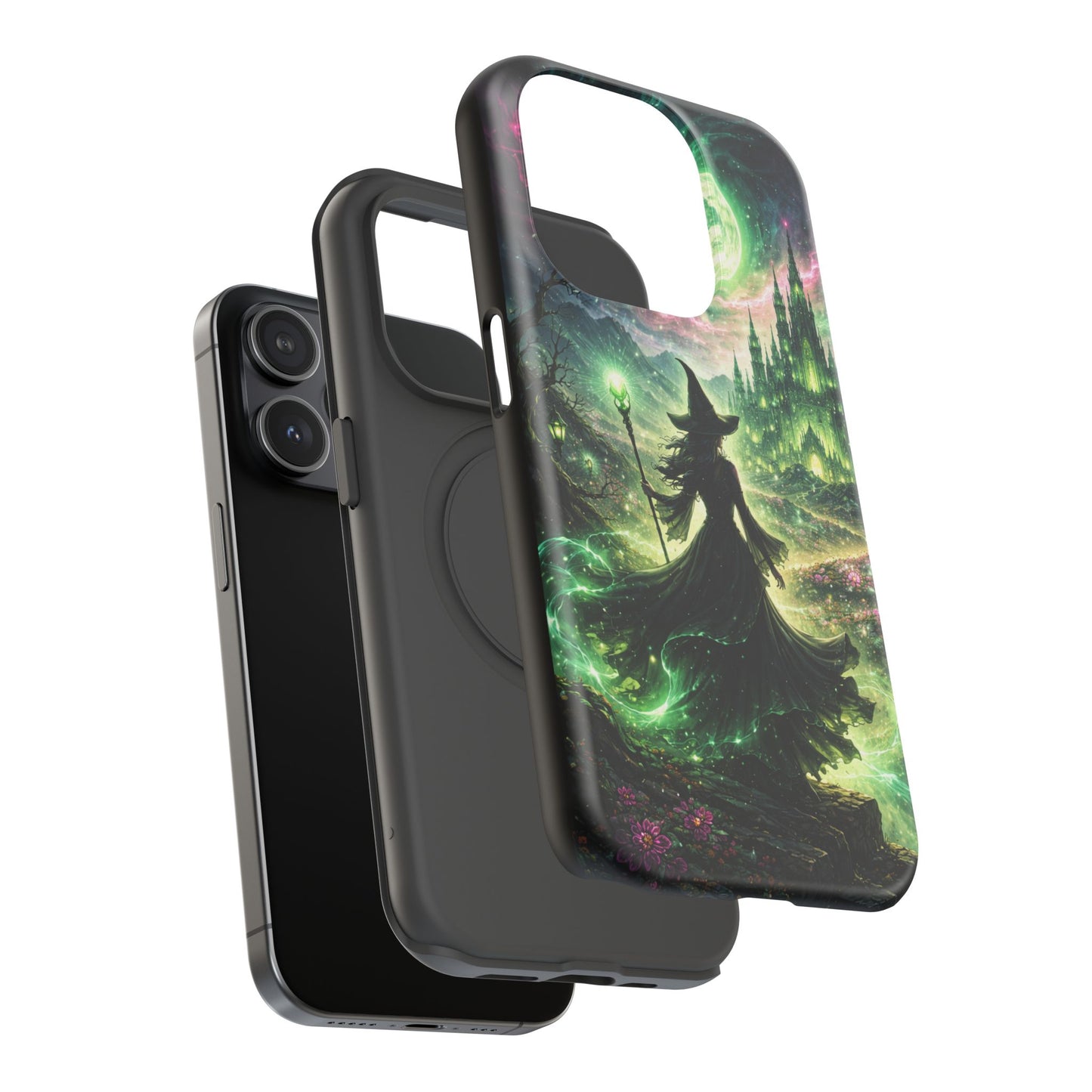 Witchy Moonlight Phone Case — Impact-Resistant Magical Witch Design