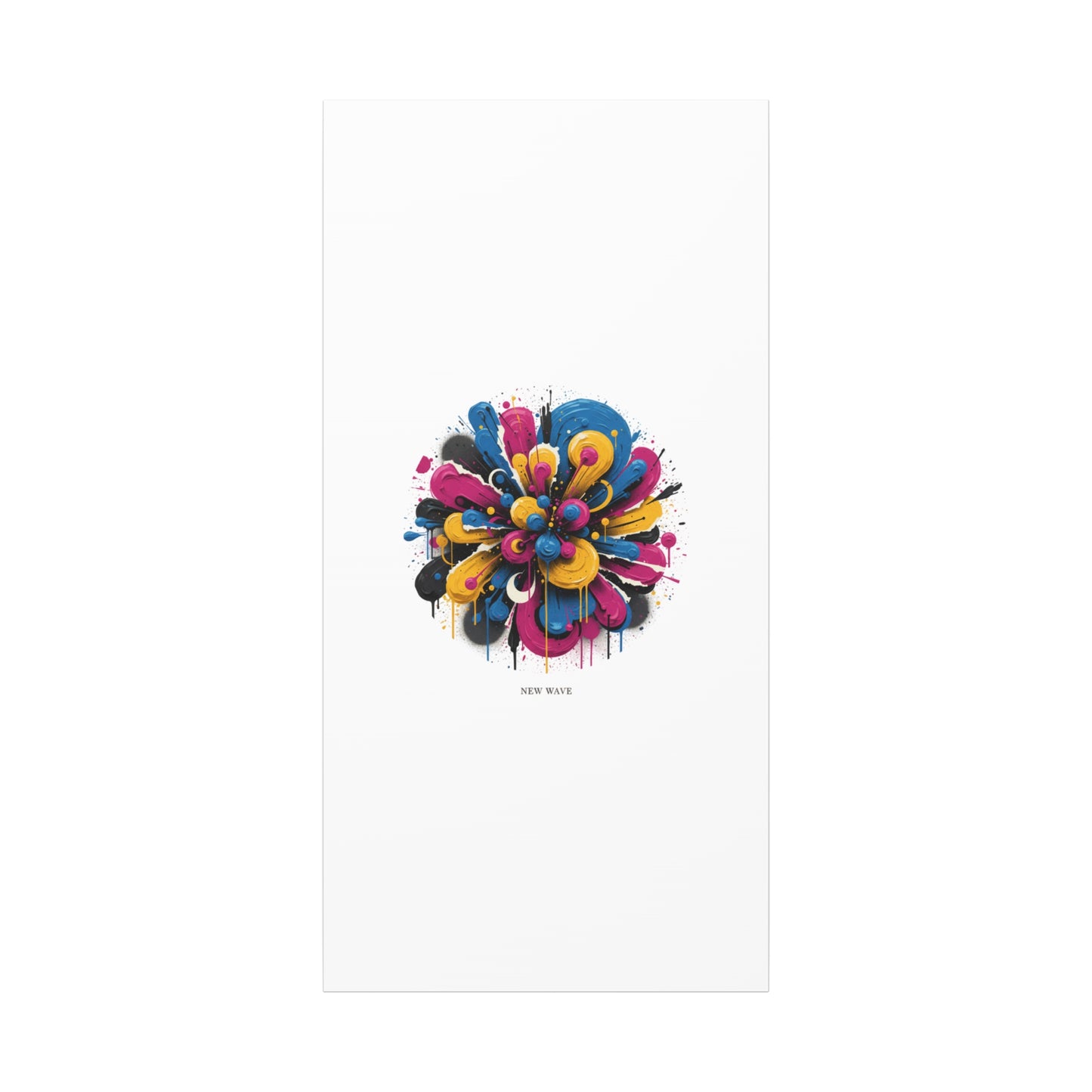 Painterly Abstract Floral Canvas, Matte Stretched Wall Art | Craft Maximalism