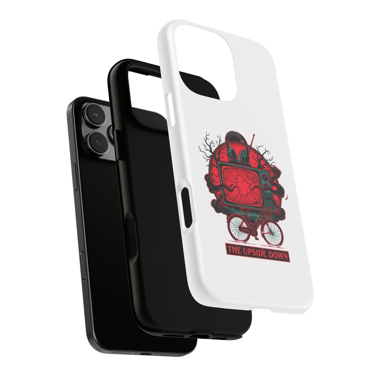 Phone Case — "The Upside Down" Retro Horror Scooter TV Design