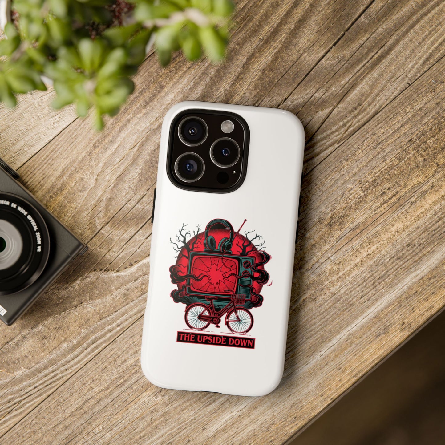 Phone Case — "The Upside Down" Retro Horror Scooter TV Design