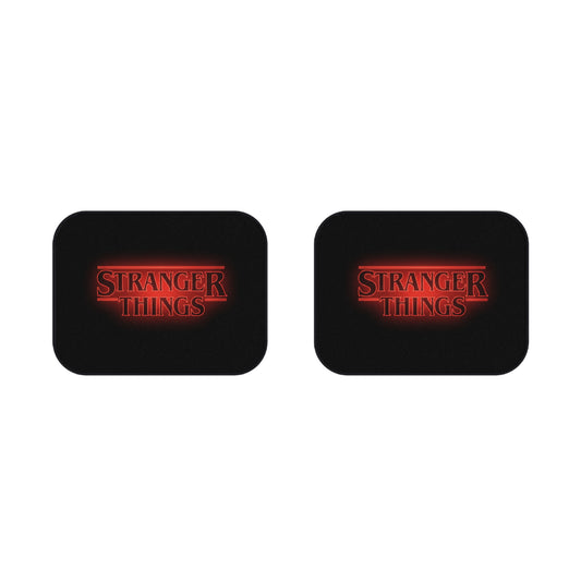 Stranger Things Rear Car Mats — Neon Logo Floor Mats (Set of 2)