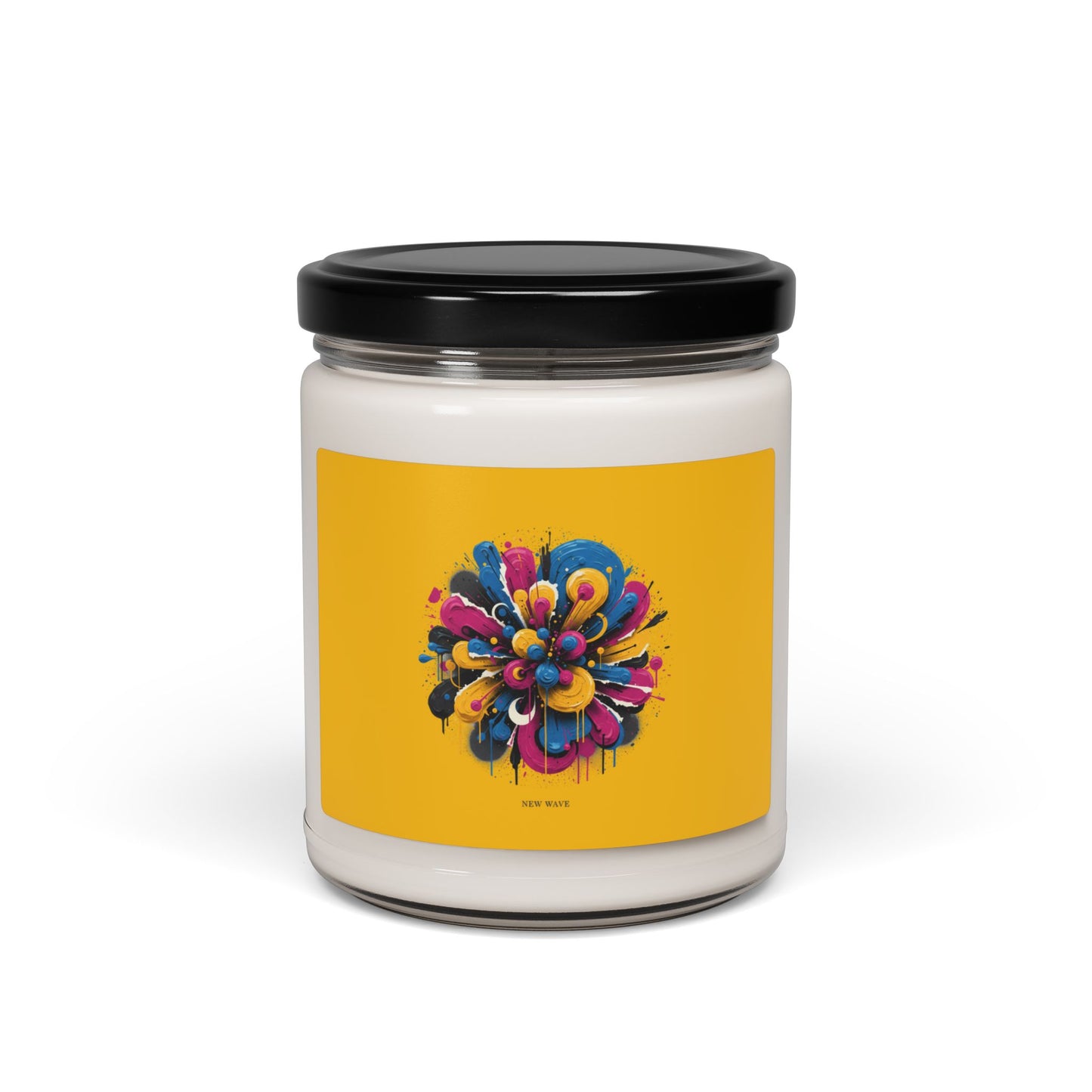 Painterly Abstract Floral Candle, Soy Jar Candle | Craft Maximalism