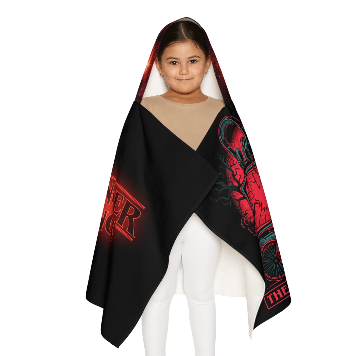 Stranger Things Youth Hooded Towel – Retro Sci‑Fi Kids Beach & Bath Wrap