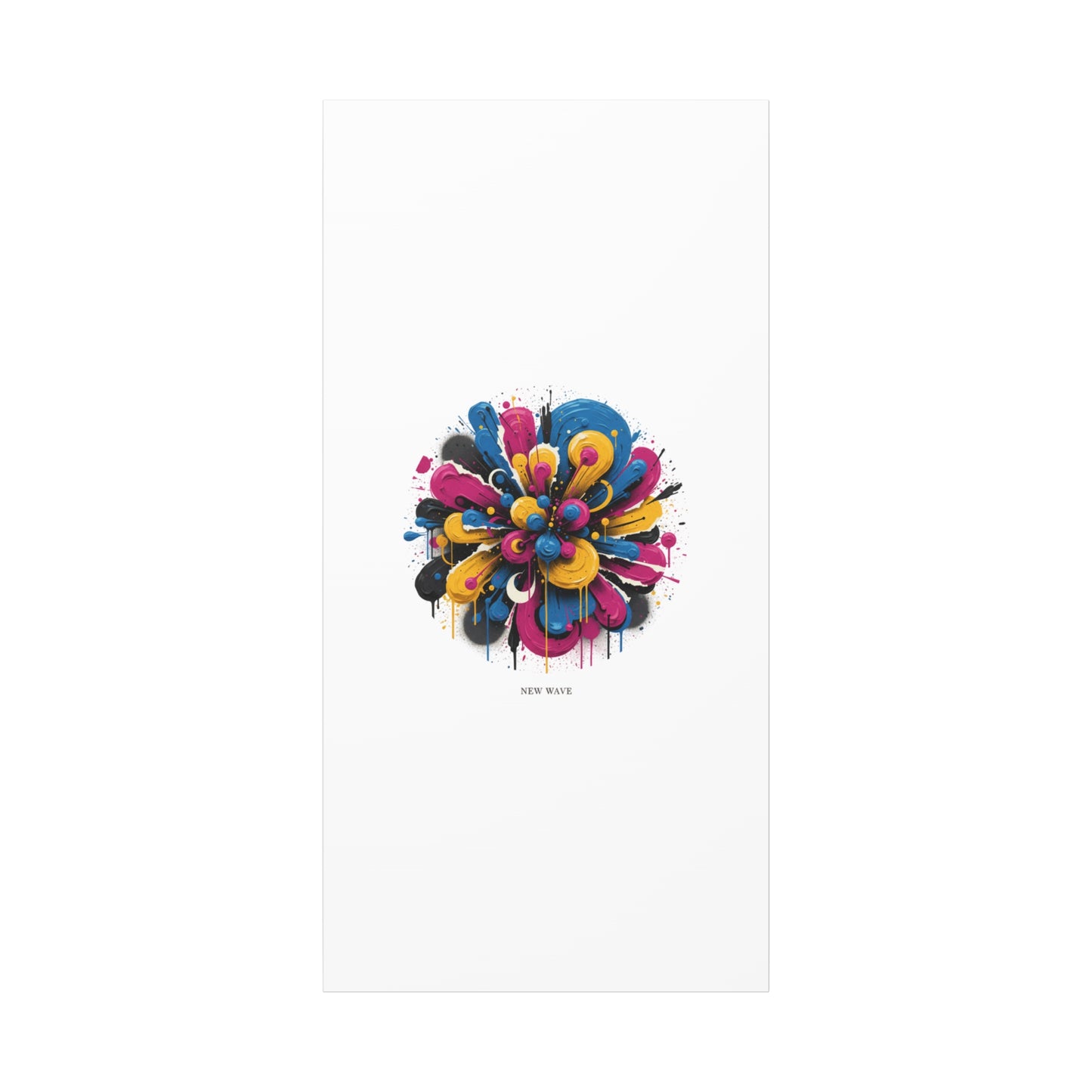 Painterly Abstract Floral Canvas, Matte Stretched Wall Art | Craft Maximalism