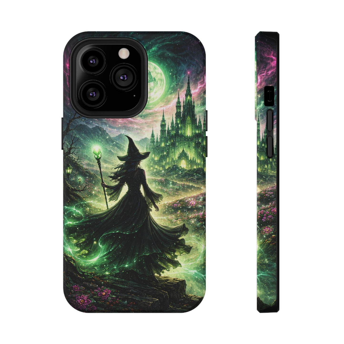 Witchy Moonlight Phone Case — Impact-Resistant Magical Witch Design