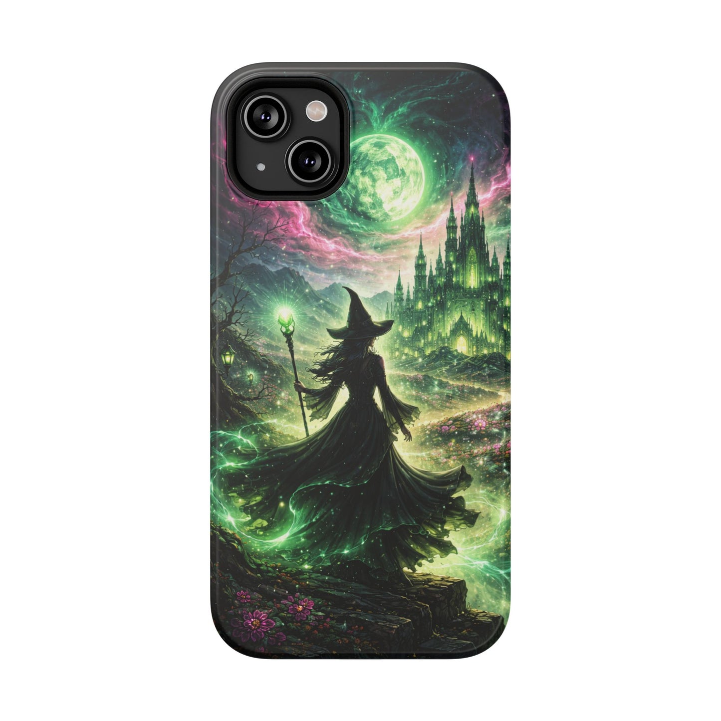 Witchy Moonlight Phone Case — Impact-Resistant Magical Witch Design