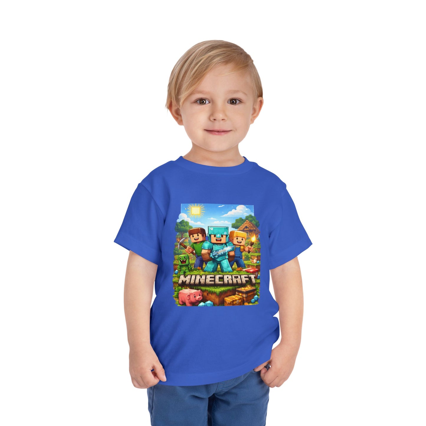 Toddler Short Sleeve Tee- “Minecraft themed”