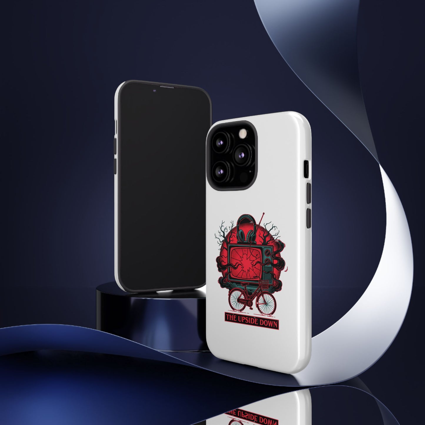 Phone Case — "The Upside Down" Retro Horror Scooter TV Design