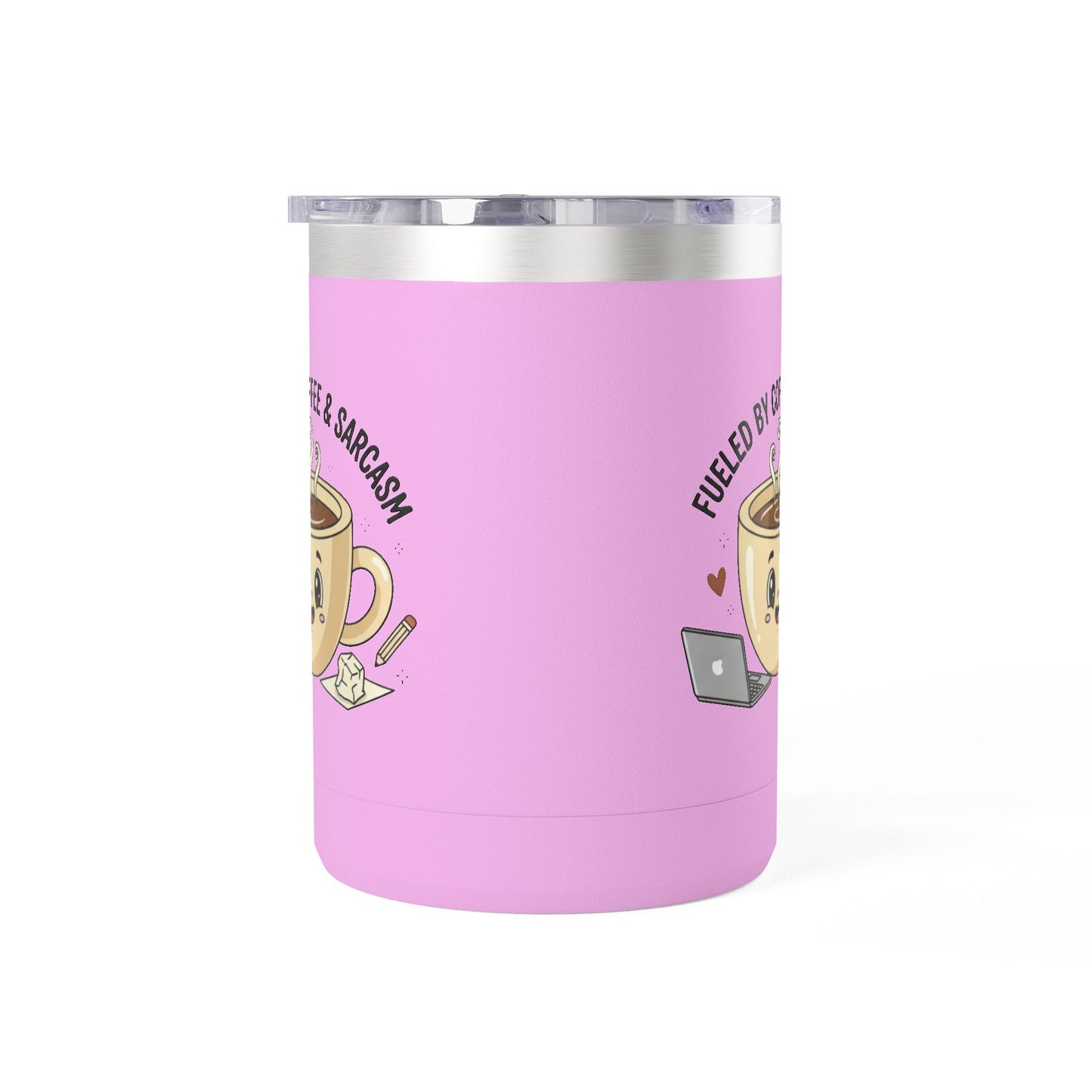 Mug — "Fueled by Coffee & Sarcasm" 15oz Travel Tumbler