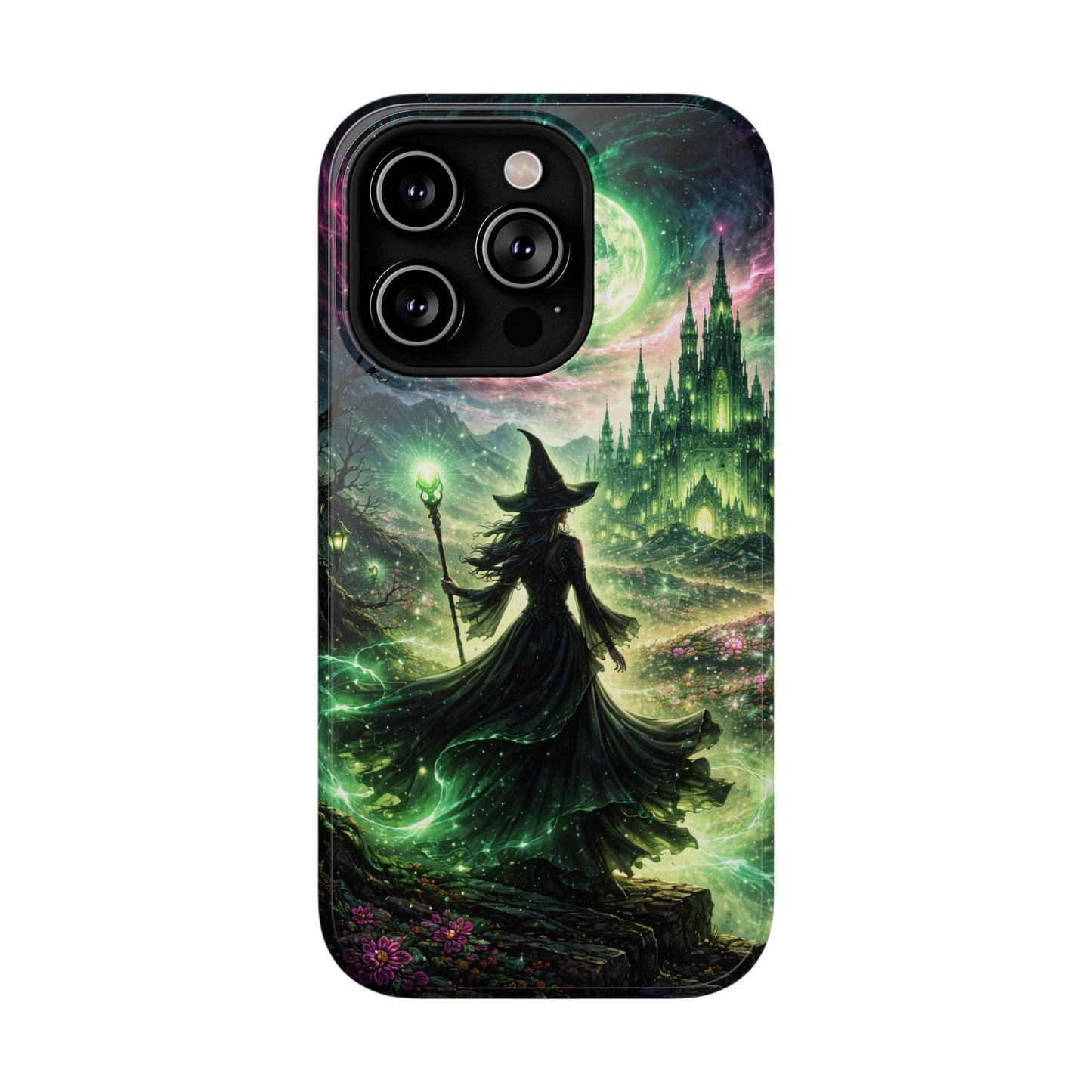 Witchy Moonlight Phone Case — Impact-Resistant Magical Witch Design