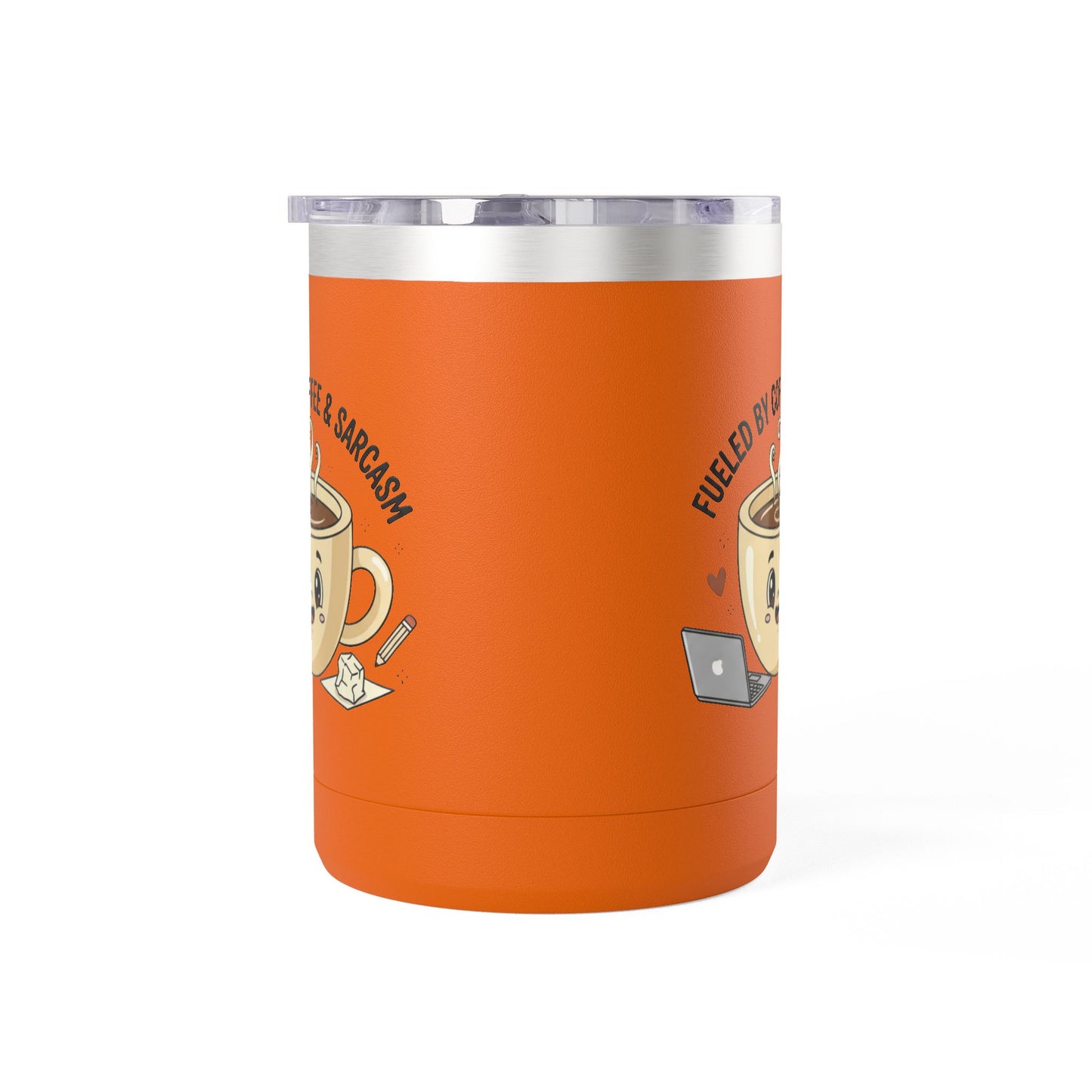 Mug — "Fueled by Coffee & Sarcasm" 15oz Travel Tumbler