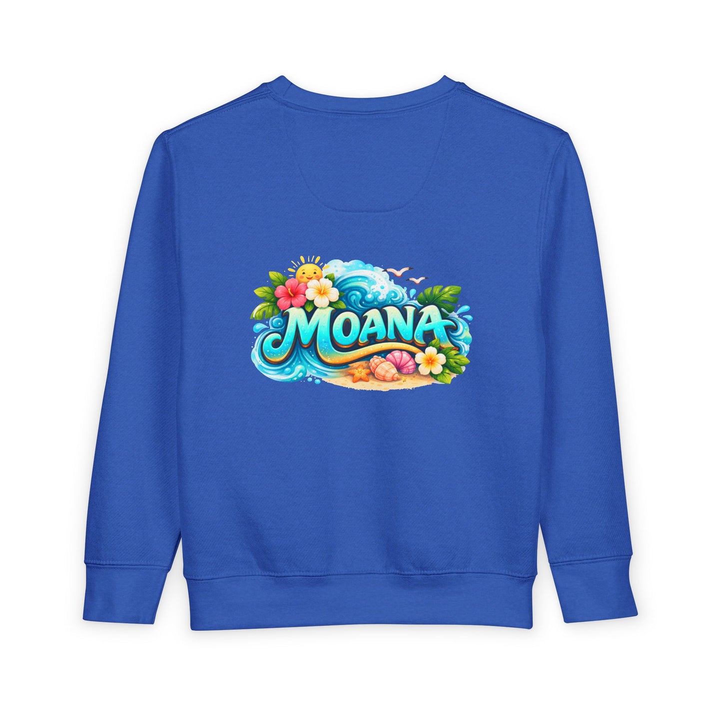 Toddler Sweatshirt — Cute Island Girl Ocean Graphic Pullover