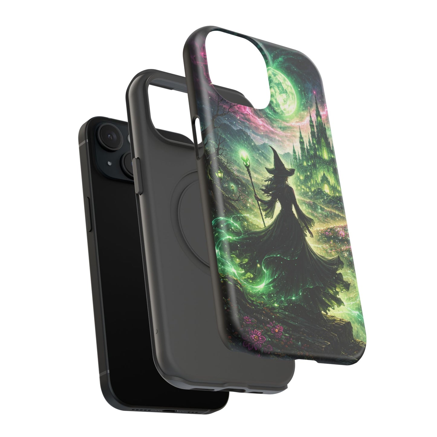 Witchy Moonlight Phone Case — Impact-Resistant Magical Witch Design