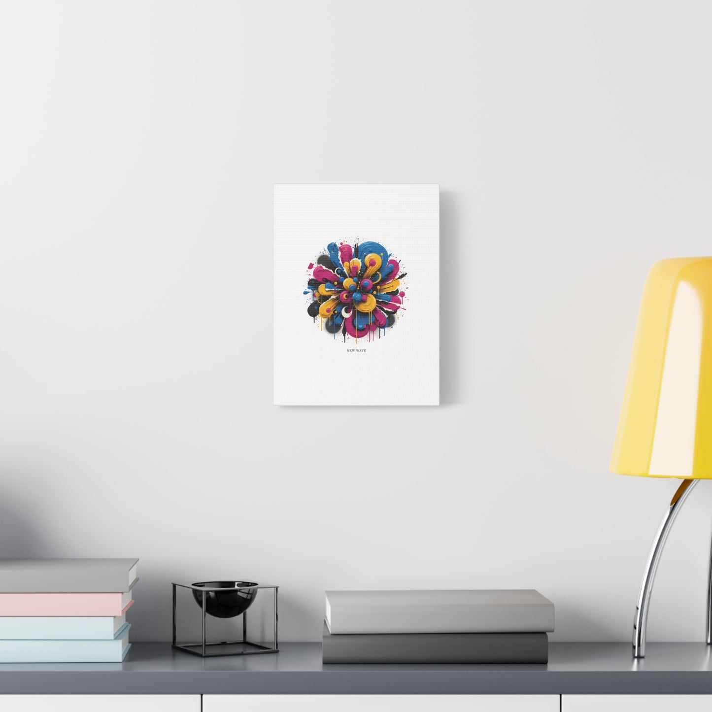 Painterly Abstract Floral Canvas, Matte Stretched Wall Art | Craft Maximalism