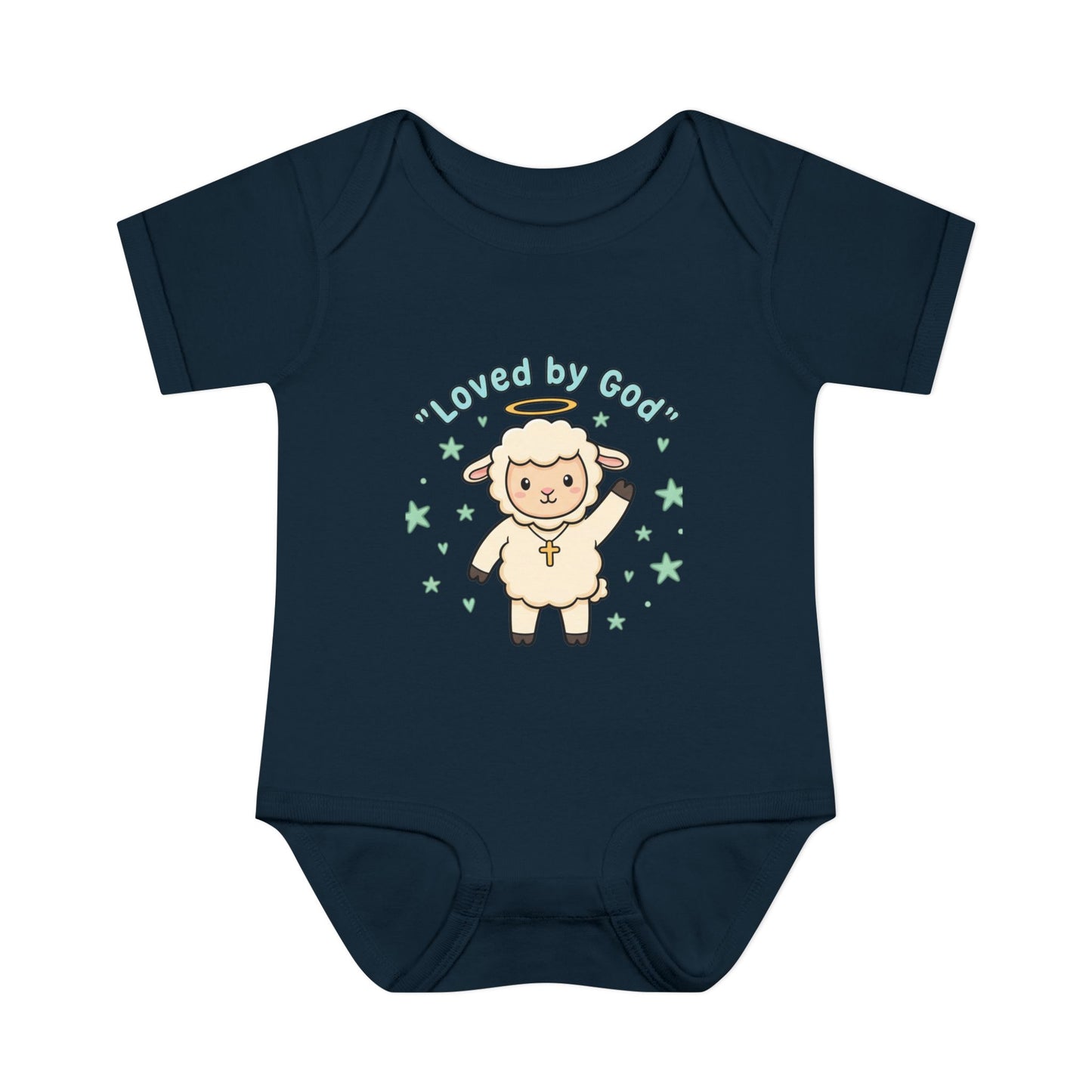Loved by God Lamb Infant Bodysuit