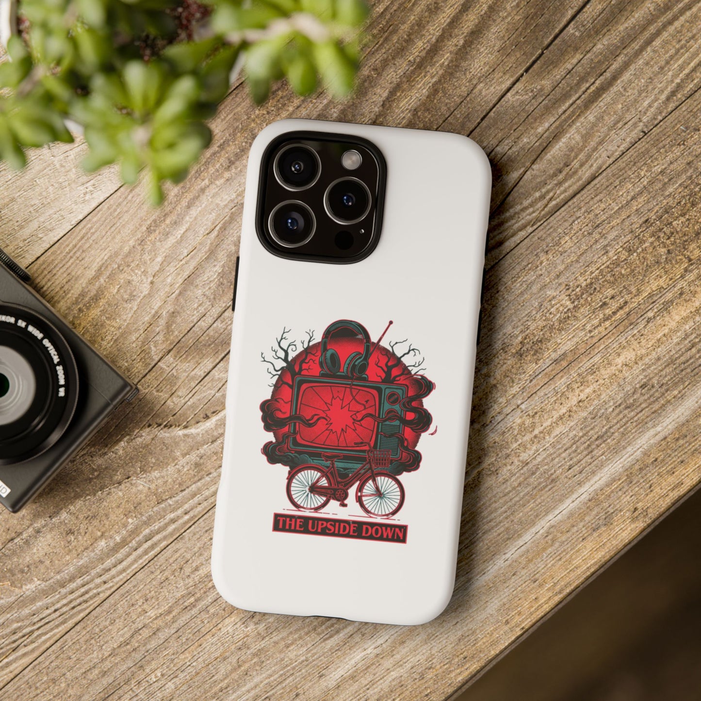 Phone Case — "The Upside Down" Retro Horror Scooter TV Design