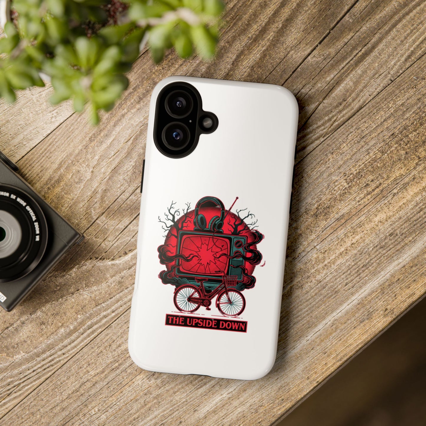 Phone Case — "The Upside Down" Retro Horror Scooter TV Design