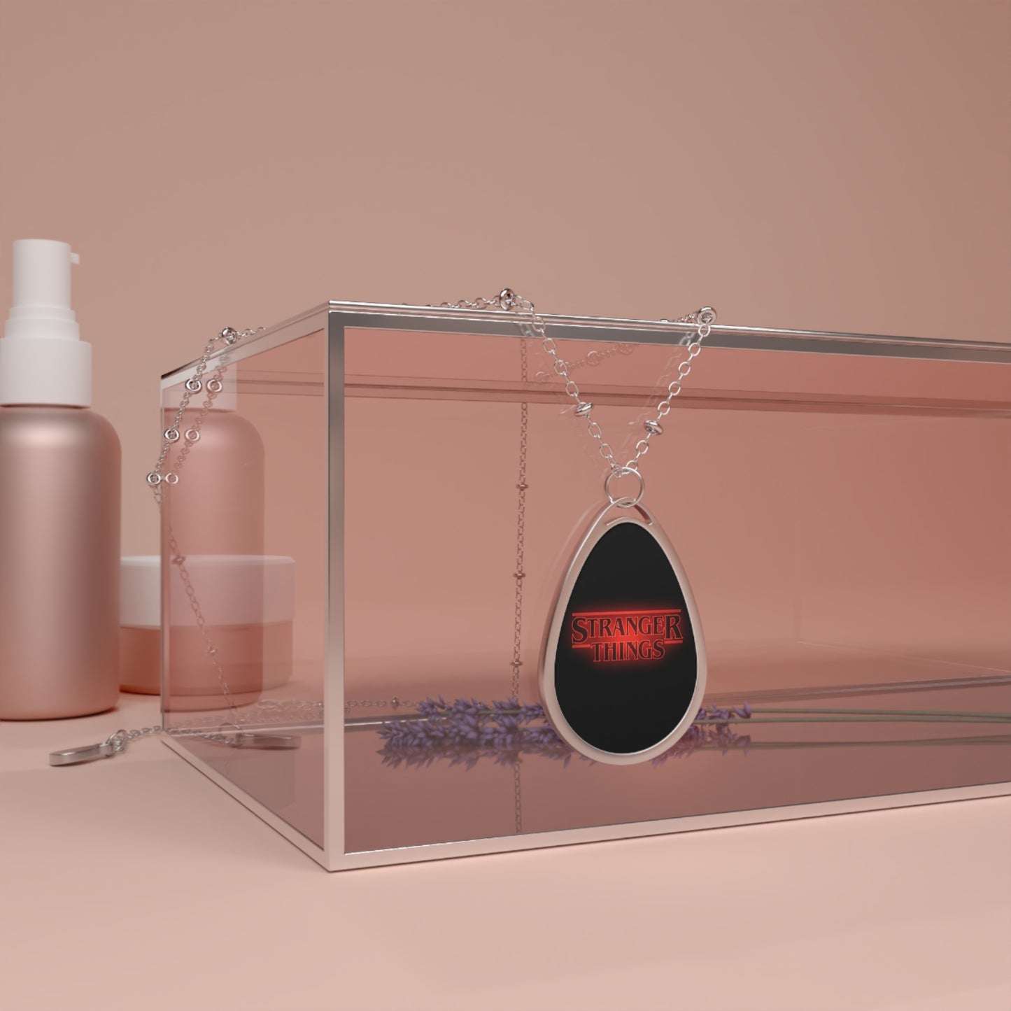 Stranger Things Oval Pendant Necklace