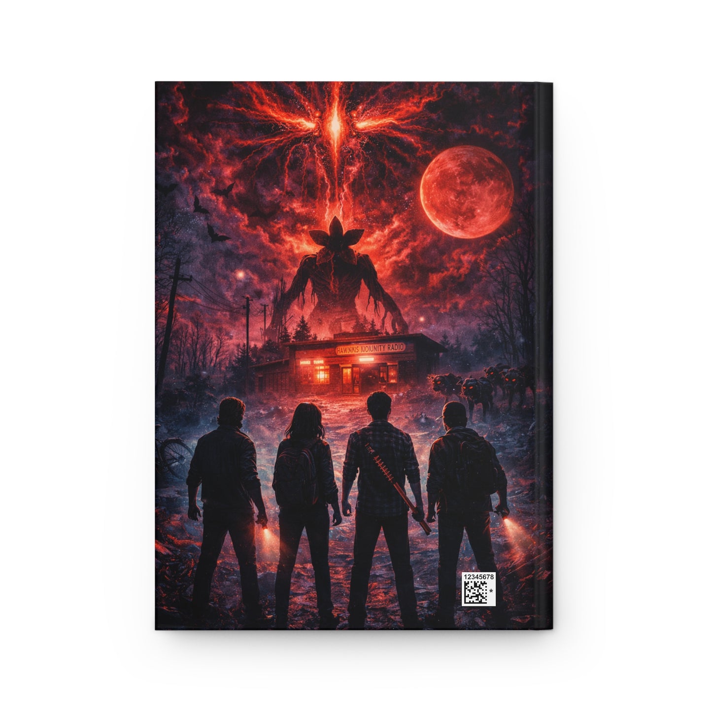 Stranger Things Hardcover Journal — Retro Sci‑Fi Poster Notebook