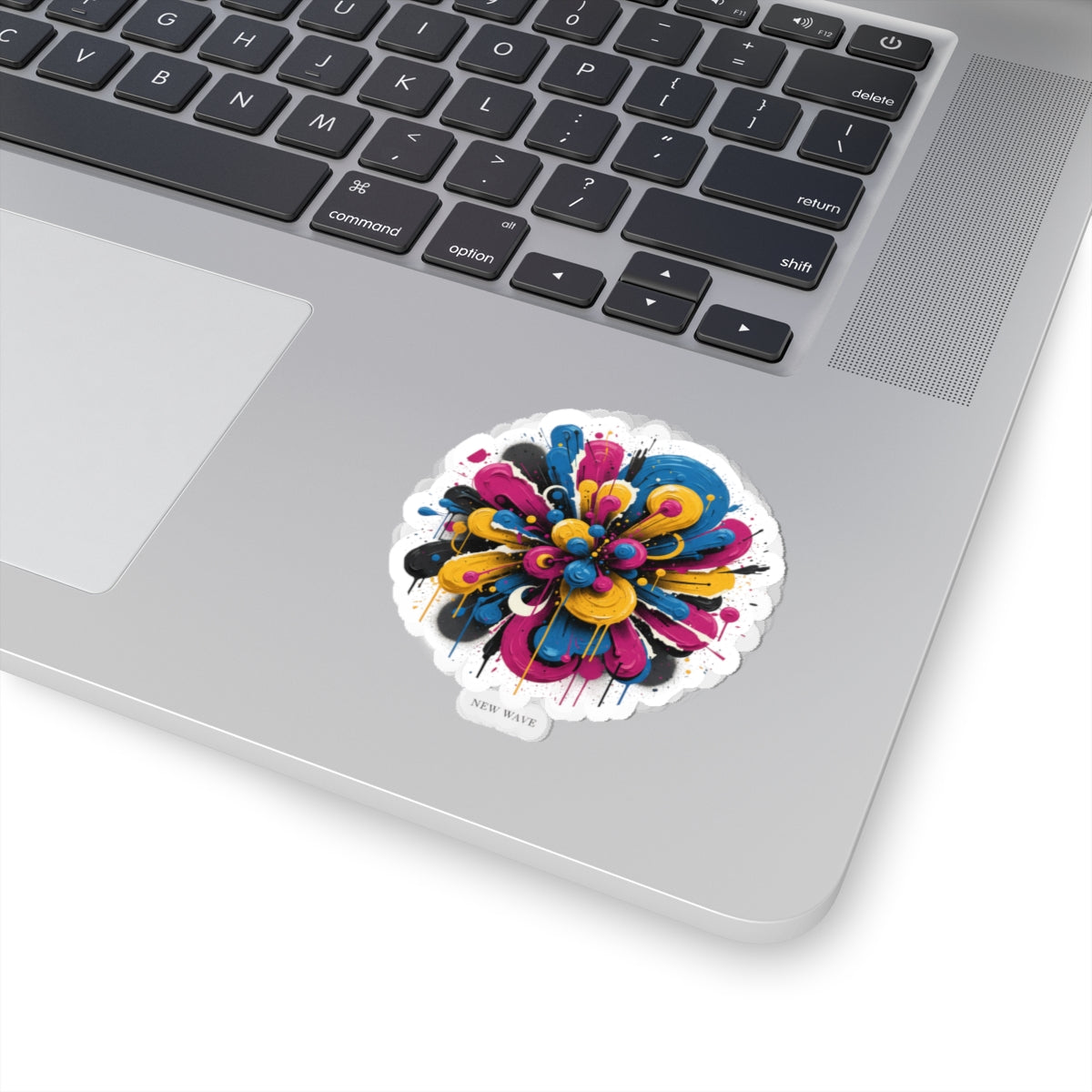 Painterly Abstract Floral Kiss-Cut Stickers | Bold Brushstroke, Artsy Graphics