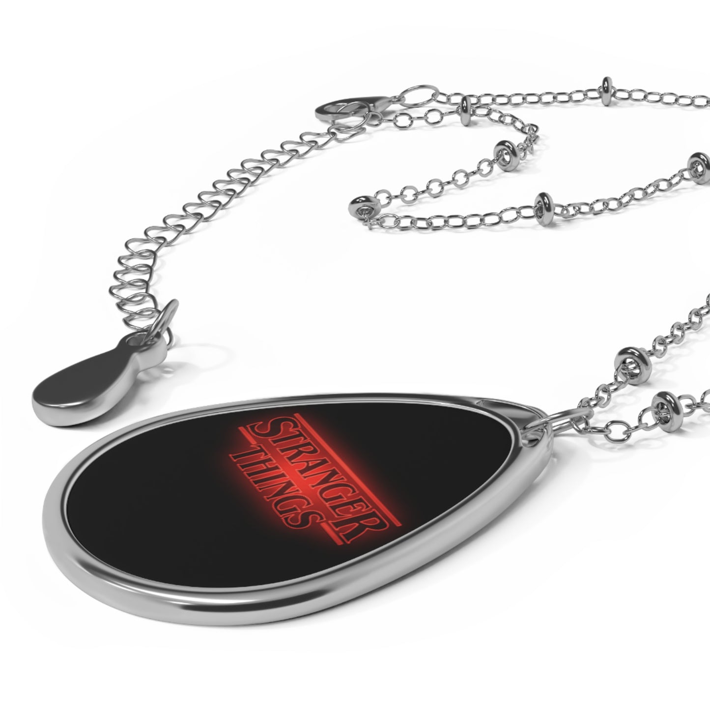 Stranger Things Oval Pendant Necklace