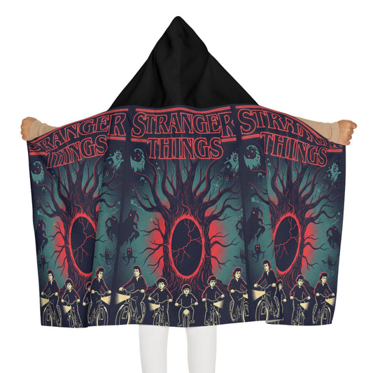 Stranger Things Youth Hooded Towel – Retro Sci‑Fi Kids Beach & Bath Wrap