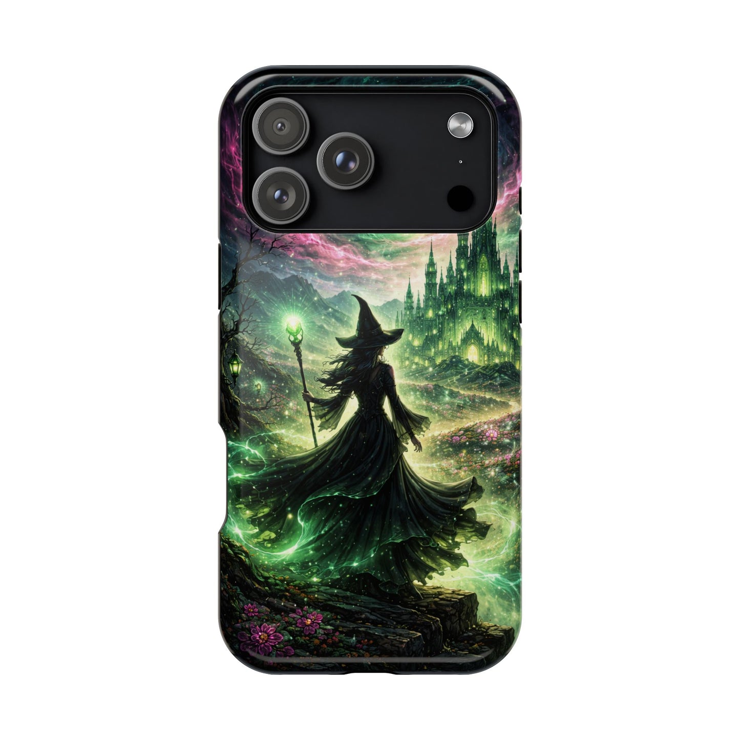 Witchy Moonlight Phone Case — Impact-Resistant Magical Witch Design