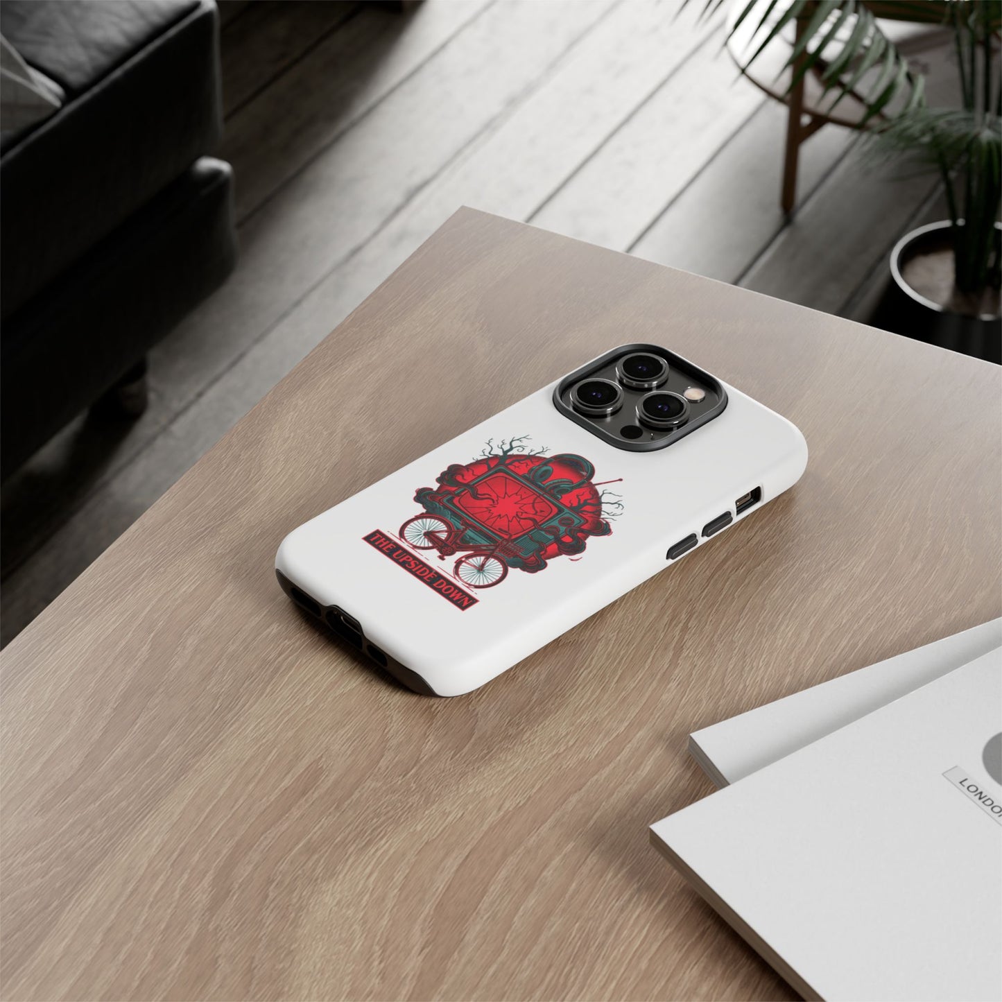 Phone Case — "The Upside Down" Retro Horror Scooter TV Design
