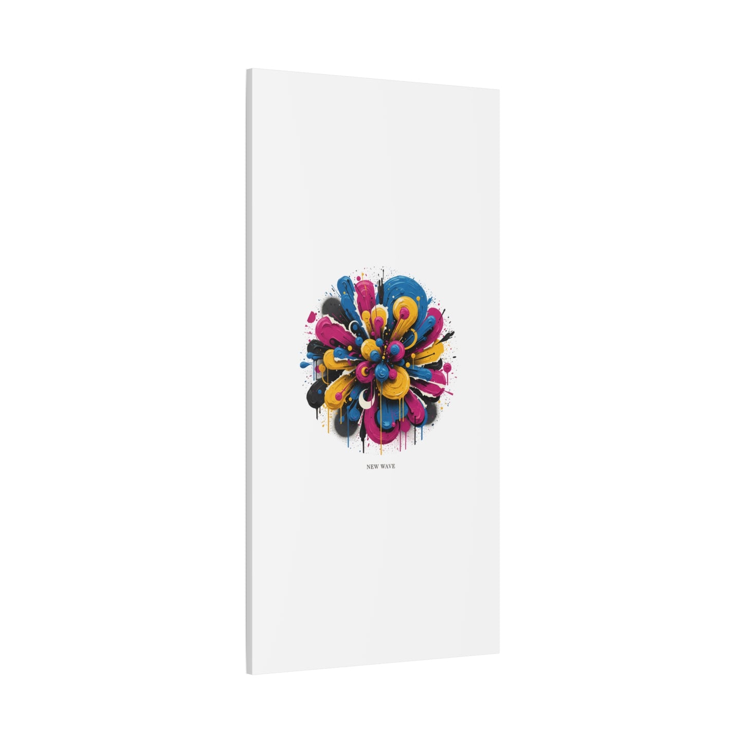 Painterly Abstract Floral Canvas, Matte Stretched Wall Art | Craft Maximalism