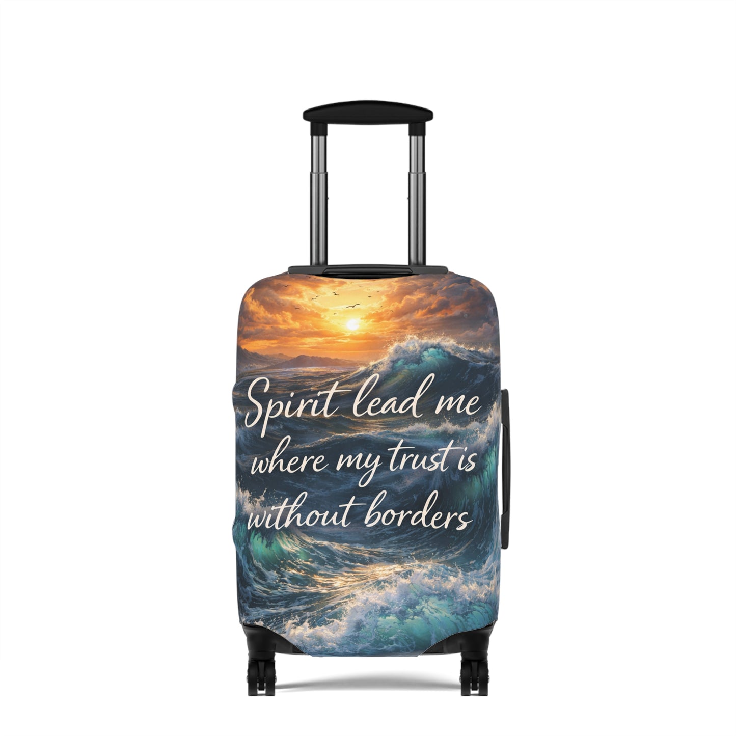 “Spirit Lead Me”Luggage Cover — Christian Faith Travel Protector