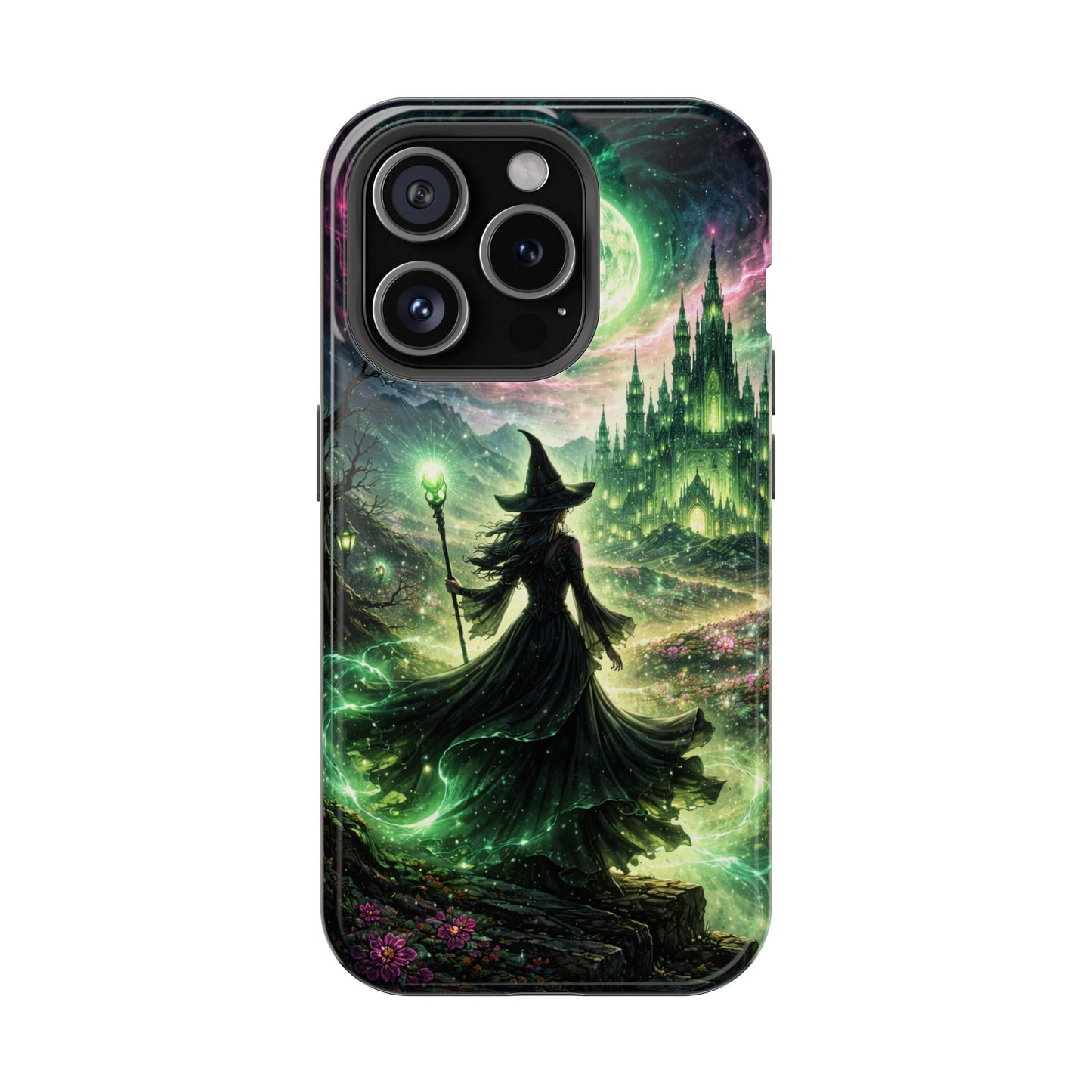 Witchy Moonlight Phone Case — Impact-Resistant Magical Witch Design