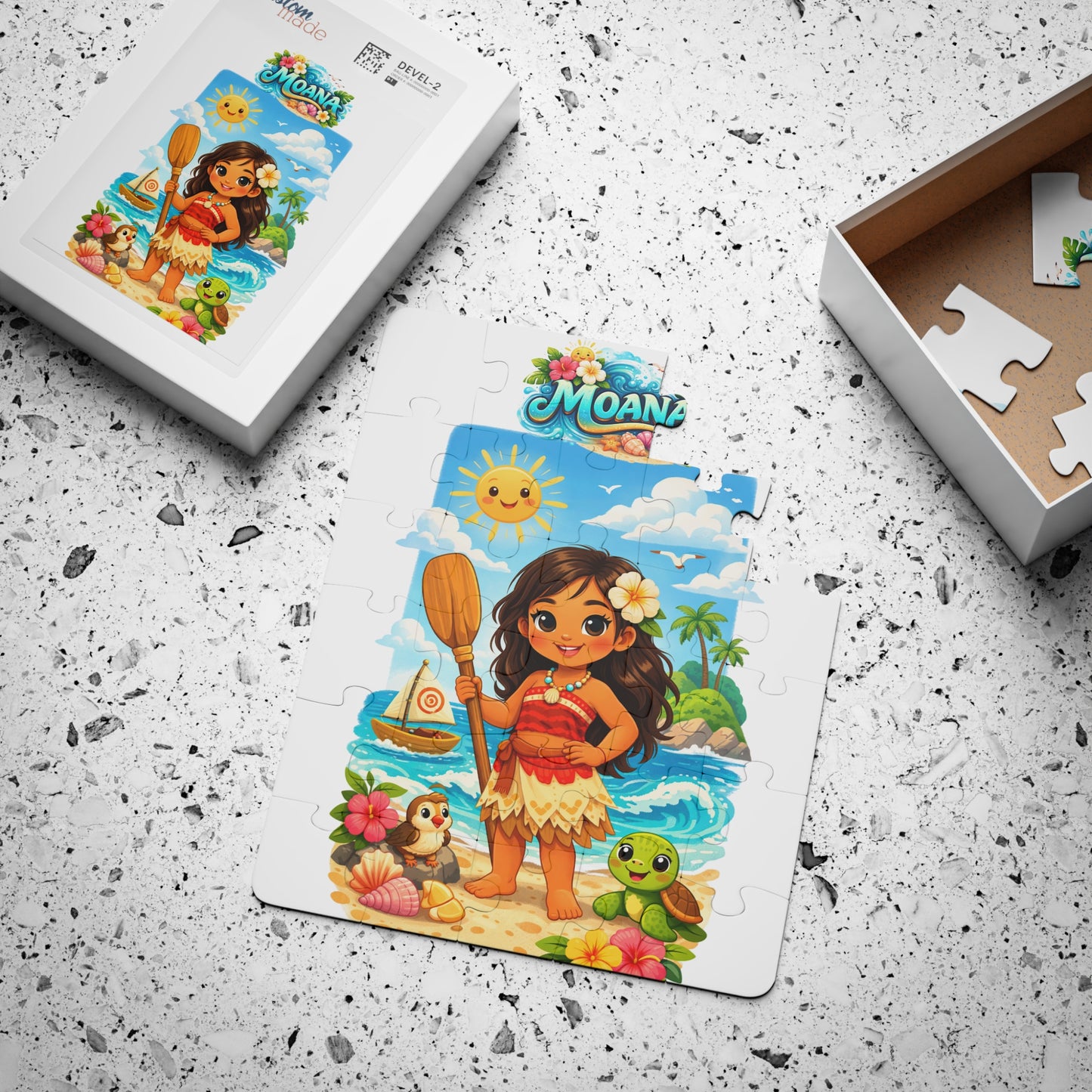Moana Kids 30-Piece Jigsaw Puzzle — Cute Ocean Adventure Puzzle for Toddlers & Preschoolers