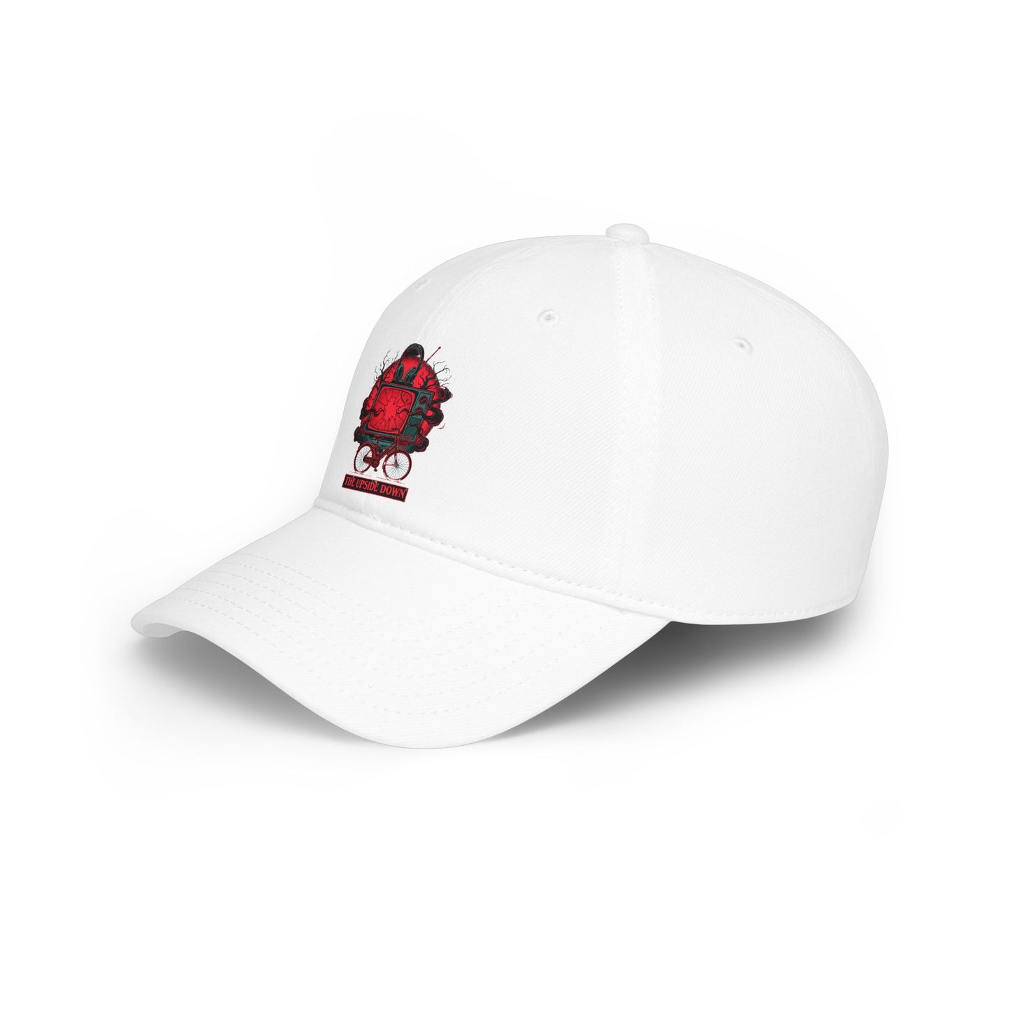 Retro Red TV Skull Cap – 'One More Round' Baseball Hat