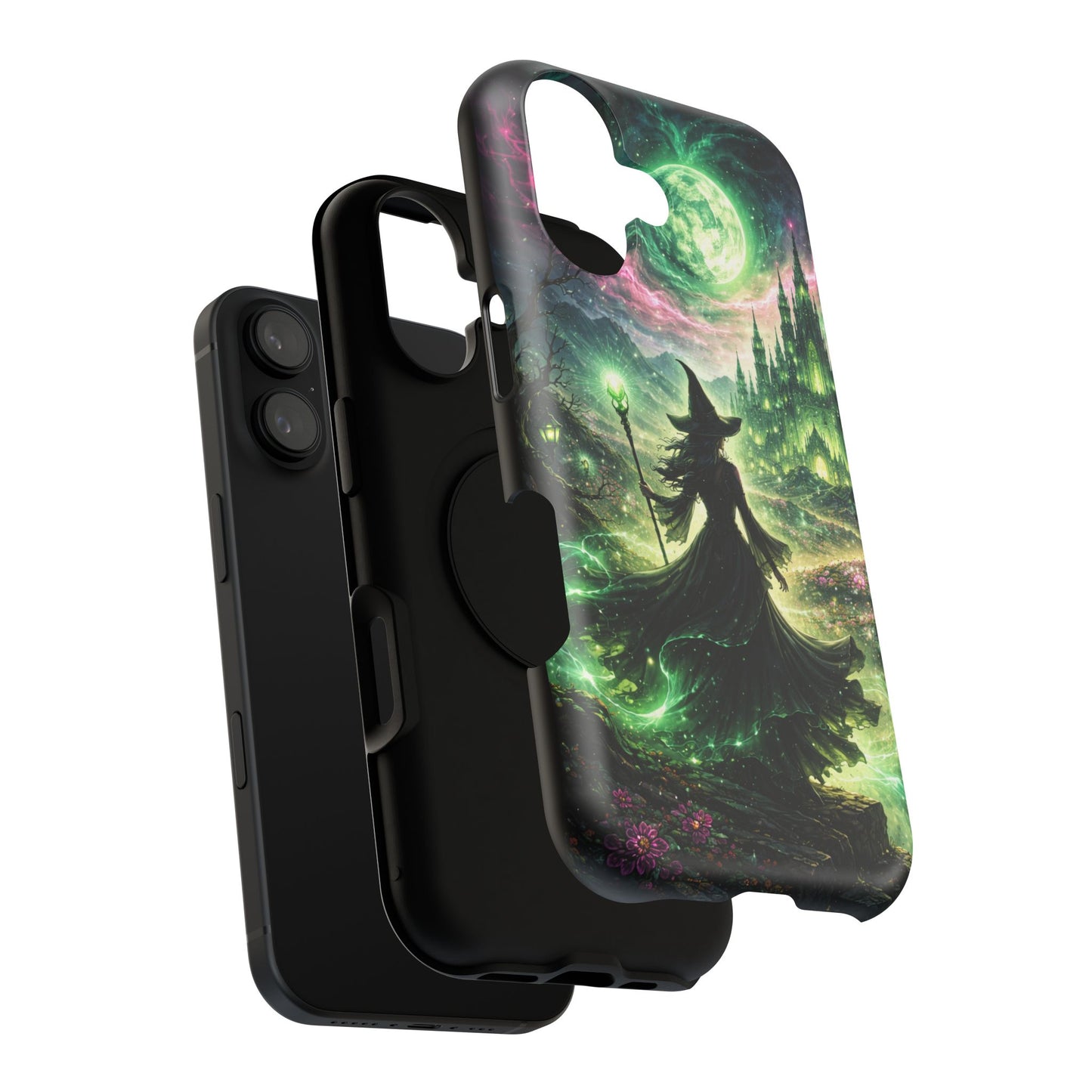 Witchy Moonlight Phone Case — Impact-Resistant Magical Witch Design